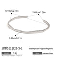 Gold-Plated Layered Bangle Stainless Steel Bracelet — jewelry construction
