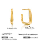 Stainless Steel c Shaped Earrings Non-Fading Ear Jewelry Accessories for Women