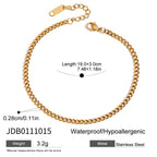 Stainless Steel Bracelet Amethyst Pearl Bracelet Non-Fading Jewelry