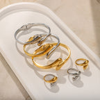 Bracelet Non-Fading Jewelry Ring Stainless Steel Set