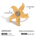 Modern Gold-Plated Stainless Steel Necklace — alternate angle — jewelry finish and design detail