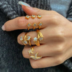 Ring Women Design Jewelry Non-Fading Accessories Stainless Steel Rings