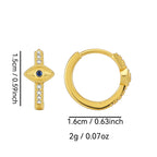 E0606 Fashion Design New Earrings for Women Devil's Eye Zirconia Earrings
