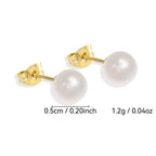 E0160 Little Chanel Style Earrings for Women gold Dongdaemun Pearl Vintage Earrings Jewelry