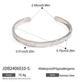 Stainless Steel Bracelet in 18K Gold-Plated — Elevated Essential — product styling — jewelry finish and design detail