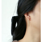 925Silver Needle Earrings for Women2020New Trendy Long Earrings Jewelry