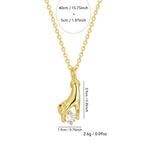 S925 Silver Hand Holding Galaxy Couple Necklace Vintage