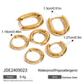 Gold-Tone Stainless Steel Cubic Zirconia Ear Cuff Earrings featuring cubic zirconia and a gold-tone finish