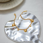 Stainless Steel Heart Bracelet18k Non-Fading Jewelry