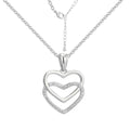 Gold-Plated Brass Heart Cross Pendant Necklace featuring heart and a gold-tone finish — jewelry finish and design detail