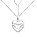 CYN0170 Cross Heart Pendant Copper Necklace Collarbone Chain