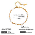 Stainless Steel Bracelet in Gold-Plated — Elegant Profile — jewelry construction