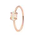 Gold-Plated Brass Minimalist Opal Ring featuring minimalist and a gold-tone finish — jewelry finish and design detail