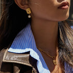 2H Original Zircon Necklace Earrings Stainless Steel Bracelet Jewelry for Women Non-Fading