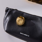 Stainless Steel Spherical Exaggerated Ring Non-Fading Jewelry for Women Ring