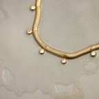 2H Stainless Steel18K Gold Stainless Steel Zircon Necklace Collarbone Chain Non-Fading Jewelry