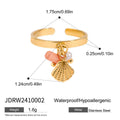 Gold-Plated Starfish Stainless Steel Necklace — plating detail — jewelry finish and design detail