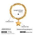 Five-pointed Star Stainless Steel Necklace Jewelry Women's Bracelet Accessories