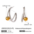 Gold-Plated Stainless Steel Pendant Necklace — finish detail — jewelry finish and design detail