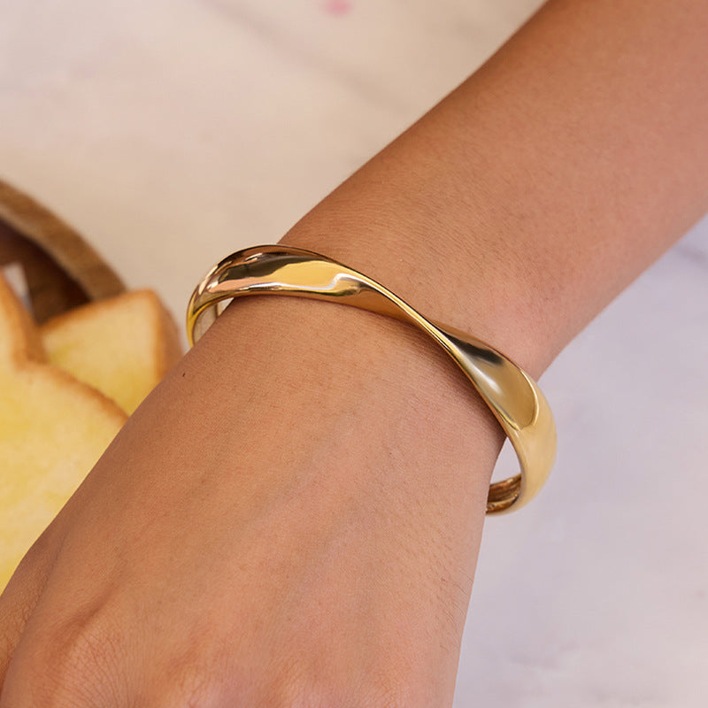 Stainless Steel gold Bracelet Jewelry Non-Fading18k Ornament Women