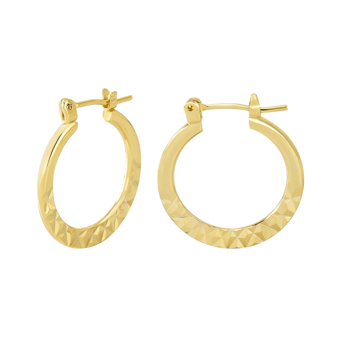 E0306 Foreign Trade Source Circle Earrings gold Women's Fashion Embossed Hoop Earrings Exaggerated Ear Jewelry