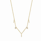 N0181 Japanese Style Water Drop Tassel Dynamic Necklace for Women New Layered Micro Inlaid White Zircon Pendant Simple