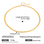 Necklace Simple Snake Bone Chain Clavicle Chain Jewelry Stainless Steel Choker