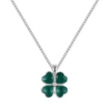 925 Sterling Silver Four-Leaf Clover Chain Necklace — jewelry construction