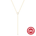 925 Sterling Silver Circle Necklace Minimalist Pendant — collection product image 06