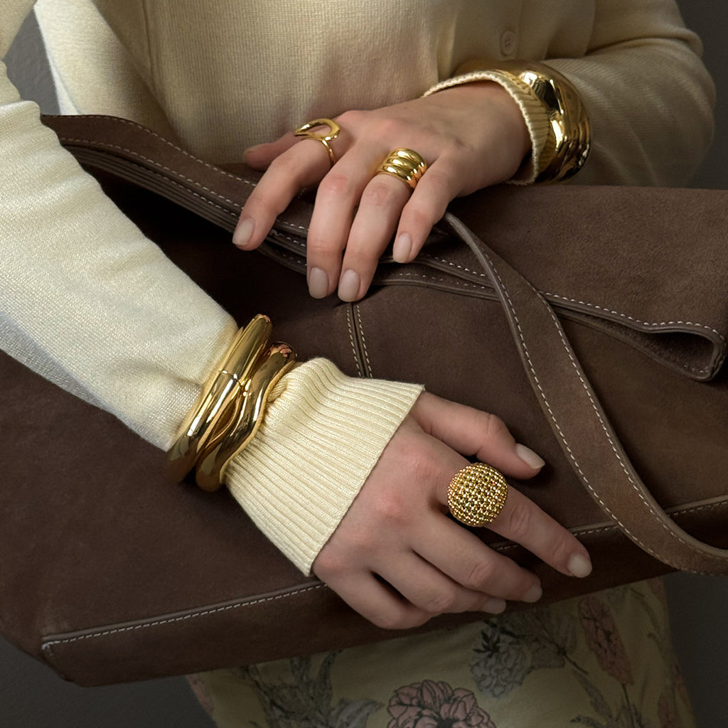 Hollow Ring Non-Fading Jewelry for Women Rings