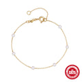 925 Sterling Silver Pearl Stacking Bracelet Japanese Korean Style — collection product image 06