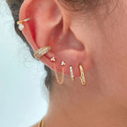 S925Sterling Silver c Non-Pierced Diamond-Studded Pattern Ear Clips Earrings Hot Sale Trendy Non-Pierced Ear Cuffs