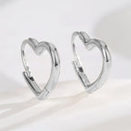 E0338 Simple Design Earrings for Women Heart Fashion Gold-Plated Ear Jewelry