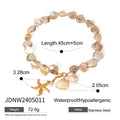 Gold-Plated Stainless Steel Necklace with Seashell Detail — jewelry construction