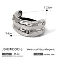 Twisted Gold-Plated Stainless Steel Hair Tie — alternate angle — jewelry finish and design detail