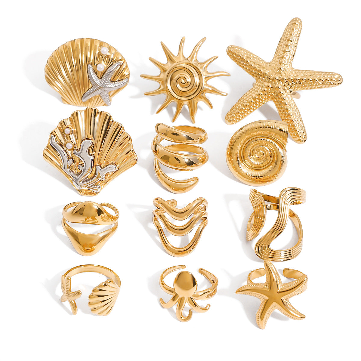 Ring Women's Design Stainless Steel Jewelry Non-Fading Jewelry rings