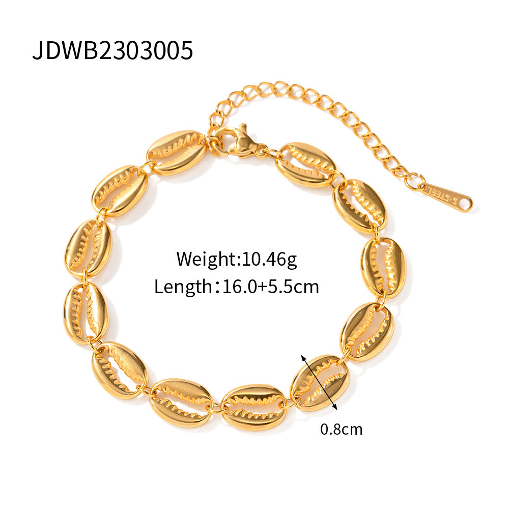 Cuban Chain Bracelet Blogger Same Style Stainless Steel Gold Plated Women Men Hip Hop Bracelet
