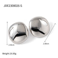 Gold-Plated Star Pearl Stainless Steel Stud Earrings — additional angle — jewelry finish and design detail