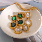 Stainless Steel Zircon Stud Earrings Vintage Earrings Ear Jewelry earrings