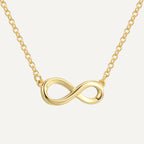 Two Tone Infinity Necklace For Women Copper Gold Silver Pendant