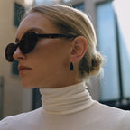 Maillard Autumn and Winter Resin Earrings Stainless Steel Ear Buckle Ear Jewelry