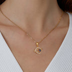 CYN0199 Planet Pendant Copper Necklace Design Pendant for Women Simple Personality Versatile