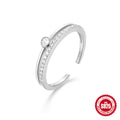 Teardrop Drop 925 Sterling Silver Ring — design contour — jewelry finish and design detail