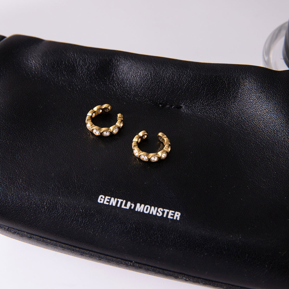 Zircon Earrings Ear Clips Non-Fading Stud Earrings Stainless Steel Jewelry for Women