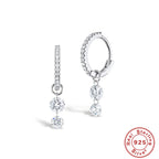 S925Sterling Silver Zircon Pendant Earrings Hot Selling Fashion Earrings Earrings