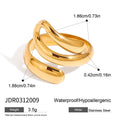 Gold-Tone Stainless Steel Ring — Timeless Profile styled for independent jewelry boutiques