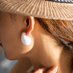 Sense of Design18K Gold Stainless Steel Water Drop Exaggerated Earrings Women's Fashion Versatile Geometric Earrings