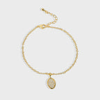 B0095 Brass Gold-Plated Micro-Inlaid Zircon Simple Bracelet for Women Minimalist Design