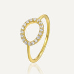 SR0032 S925Silver Hollow Ring for Women Minimalist Fashion Ring Jewelry
