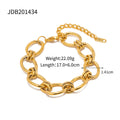 Gold-Plated Stainless Steel Bracelet — Timeless Profile — jewelry construction